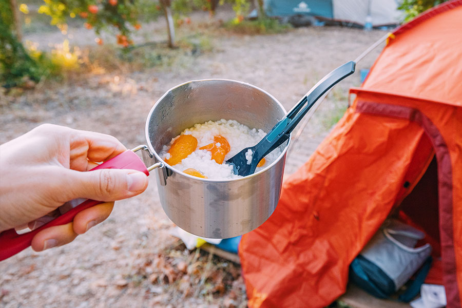 freeze dried camping food sweet rice fruit porridge