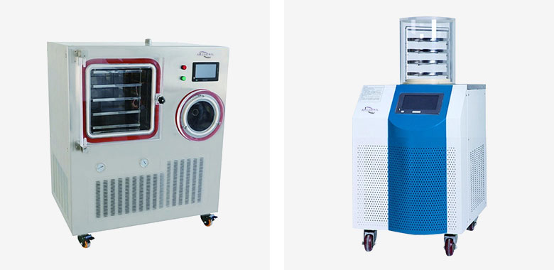 Flo-Max low temperature standing freeze dryer and pilot freeze dryers