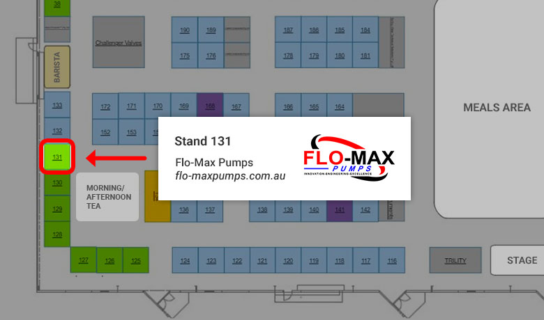 Flo-Max 2025 water industry conference exhibit