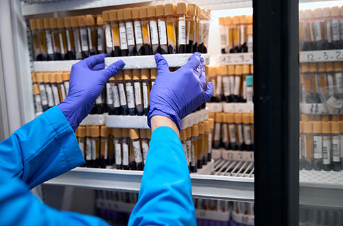 lab cold storage blood samples 