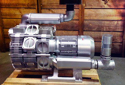 side blower pump wastewater oxygenation